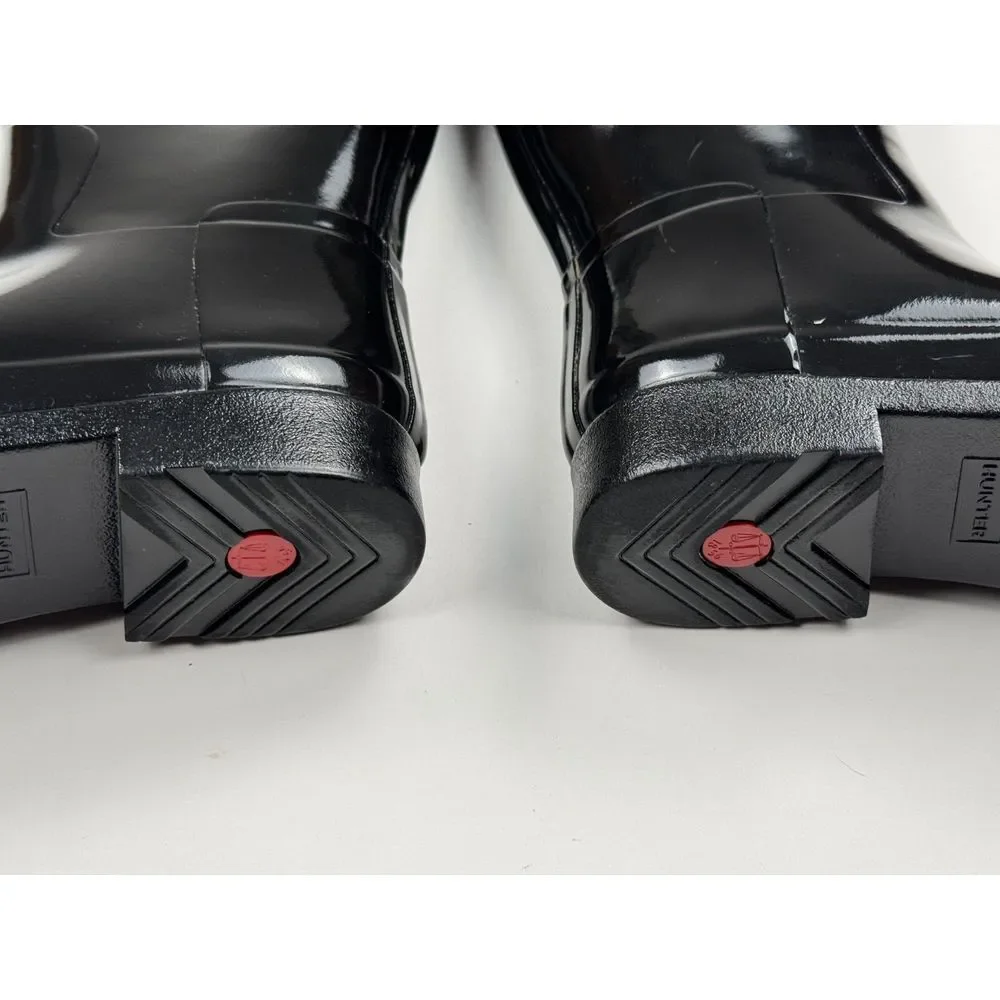 Hunter Original‎ Tall Gloss Rain Boots Women 10 NWOB Black Rubber Waterproof